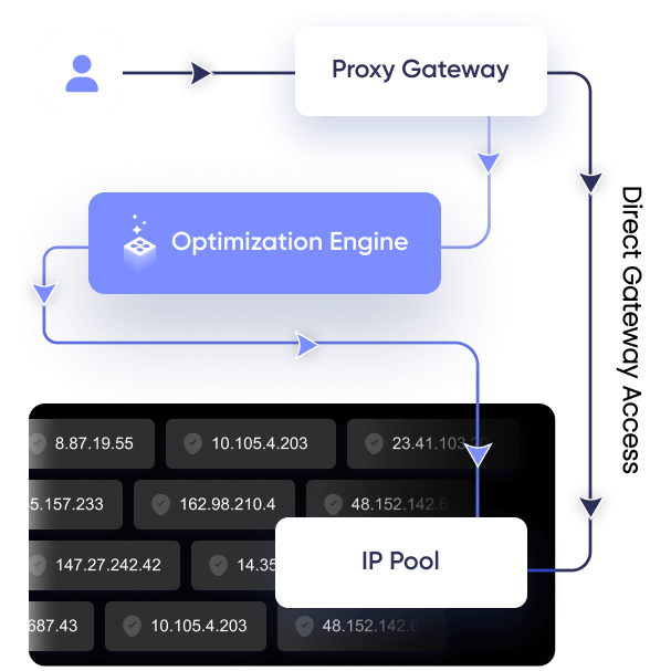 Optimization engine as part of the proxy flow
